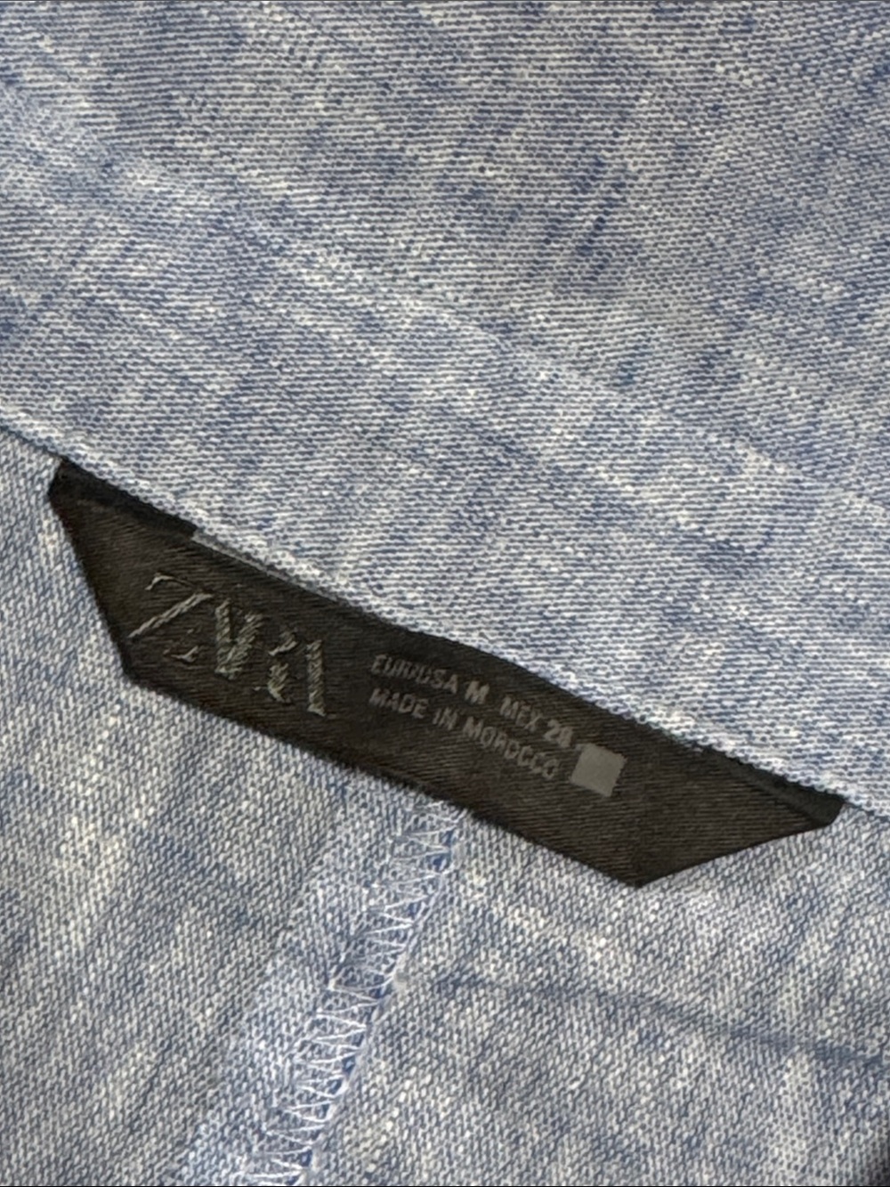 π Zara Light Blue Button-Front Midi Shirt Dress - Picture 7 of 16